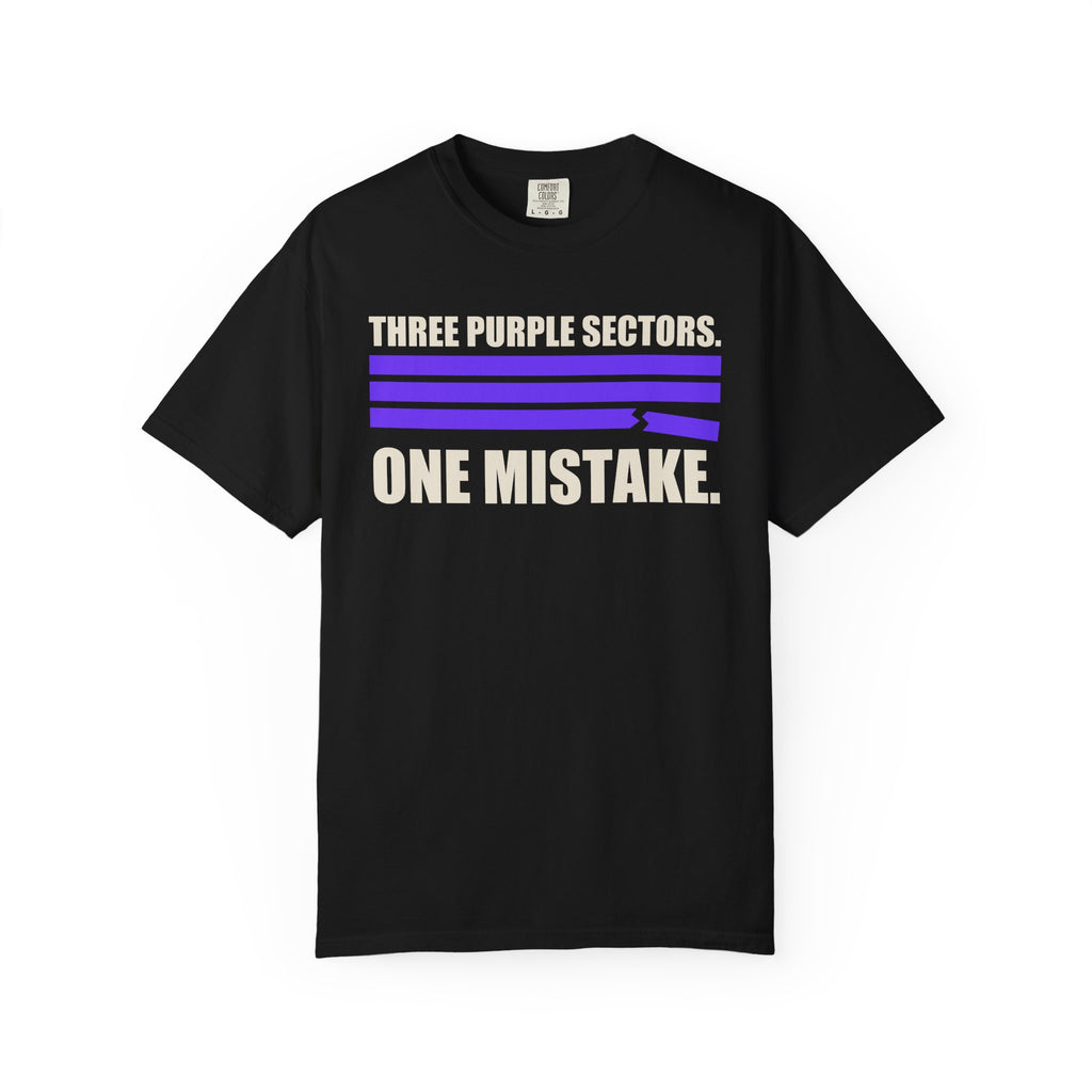 Three Purple Sectors One Mistake T-Shirt
