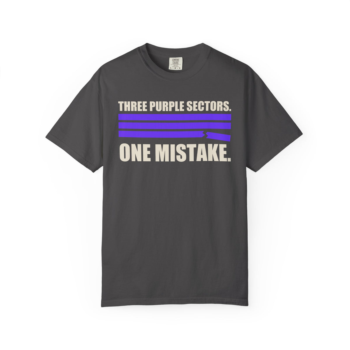 Three Purple Sectors One Mistake T-Shirt